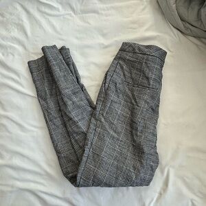Grey plaid dress pants - size 0